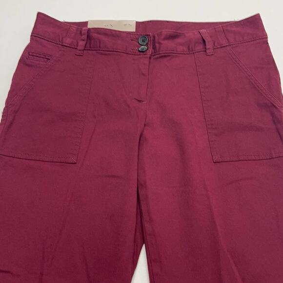WHITE STAG Women’s 8 Petite Burgundy Comfort Fit Pant - Picture 2 of 3